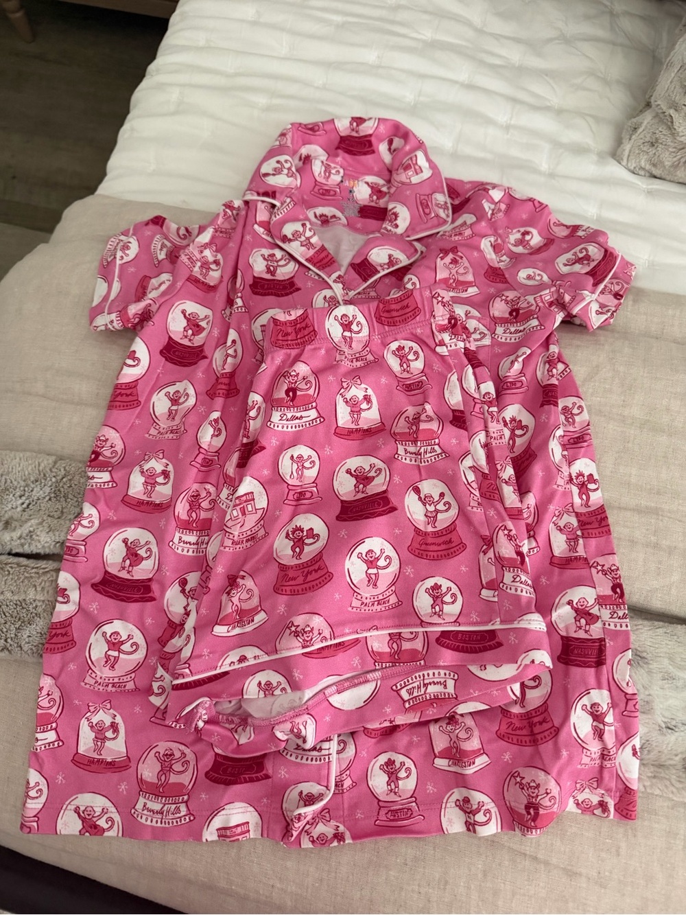 Roller Rabbit City Snow globe Polo Pajamas